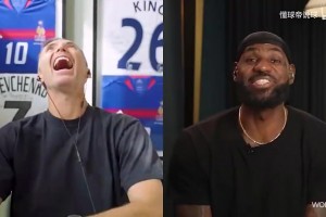 詹姆斯：你最喜欢球员是？里夫斯：一直是科比！但我风格与众不同